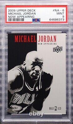 Michael Jordan 2009-10 Upper Deck Now Appearing #NA-6 Graded PSA 9 MINT Scarface