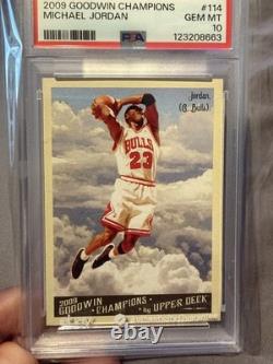 Michael Jordan 2009 UD Goodwin Champions 114 PSA 10 GEM MINT BULLS HOF