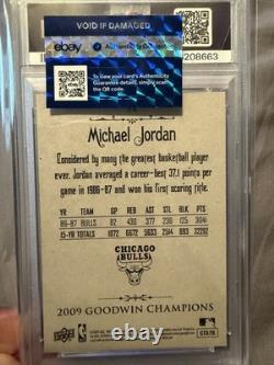 Michael Jordan 2009 UD Goodwin Champions 114 PSA 10 GEM MINT BULLS HOF