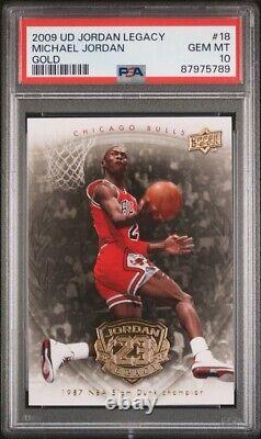 Michael Jordan 2009 Upper Deck Jordan Legacy Gold #18 PSA 10