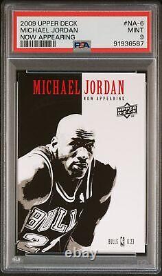 Michael Jordan 2009 Upper Deck Now Appearing #NA-6 PSA 9