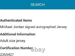 Michael Jordan #23 Chicago Bulls Signed Red Home Jersey Hologram Authenticated