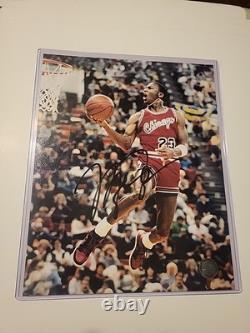 Michael Jordan #23 Hand-Signed Autograph 8x10 Photograph WithCOA Rookie Slam-Dunk