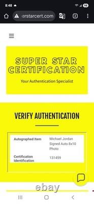 Michael Jordan #23 Hand-Signed Autograph 8x10 Photograph WithCOA Rookie Slam-Dunk