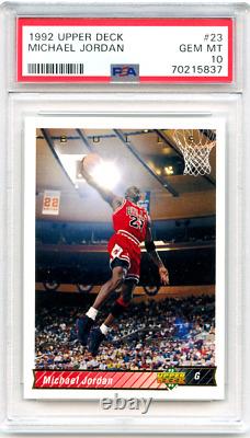 Michael Jordan #23 PSA 10 GEM MINT 1992 Upper Deck Basketball Beautiful Card