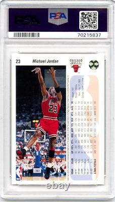 Michael Jordan #23 PSA 10 GEM MINT 1992 Upper Deck Basketball Beautiful Card