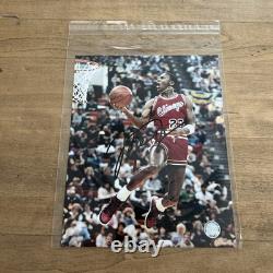 Michael Jordan #23 Signed Autographed 8x10 Photo Chicago Bulls COA Hologram