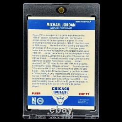 Michael Jordan 2ND-YEAR STICKER CARD RARE INVESTMENT NBA LEGEND + HOLDER