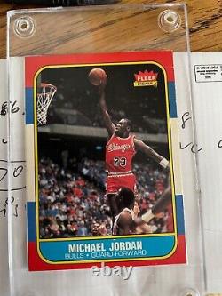 Michael Jordan #57 Fleer Rookie Great Re-sell opportunity Authenticated already