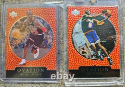 Michael Jordan #7 & Kobe Bryant #29 Upper Deck Ovation 1999-00 2 Card Lot