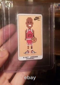 Michael Jordan 8 Bit Card 1984 bullseye mnt & Nintendo MJ v LB rare