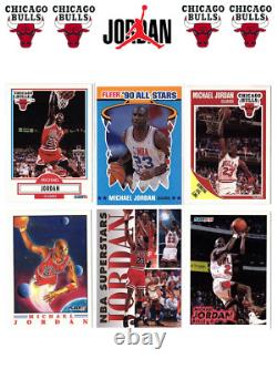 Michael Jordan 80's/90's Starter Collection 88 Fleer Psa 7 + 50 Cards Bulls