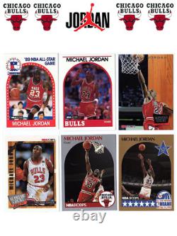 Michael Jordan 80's/90's Starter Collection 88 Fleer Psa 7 + 50 Cards Bulls