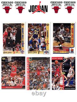 Michael Jordan 80's/90's Starter Collection 88 Fleer Psa 7 + 50 Cards Bulls