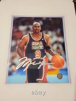 Michael Jordan #9 Hand-Signed Autographed 8x10 Photograph WithCOA USA Dream Team