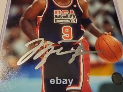 Michael Jordan #9 Hand-Signed Autographed 8x10 Photograph WithCOA USA Dream Team