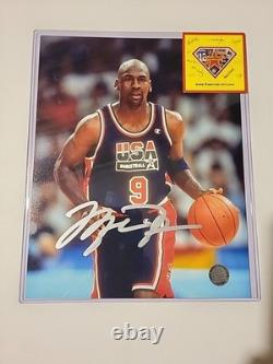 Michael Jordan #9 Hand-Signed Autographed 8x10 Photograph WithCOA USA Dream Team