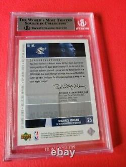 Michael Jordan All-star Worn Jersey Card Graded Beckett Bgs Mint 9 Sp Game Used