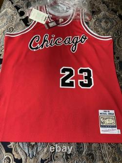 Michael Jordan Authentic Mitchell & Ness Jersey Lot Size 52