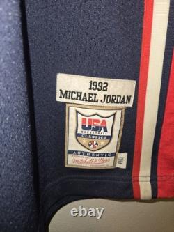 Michael Jordan Authentic Team USA Mitchell and Ness Jersey 1992 Size Large