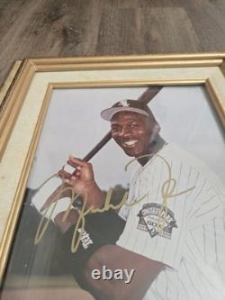 Michael Jordan Autographed 8 X 11photo White Sox Signed In Gold Pen Rare