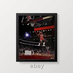 Michael Jordan Autographed Bulls Scoreboard Dunk 20 x 24 Photograph UDA