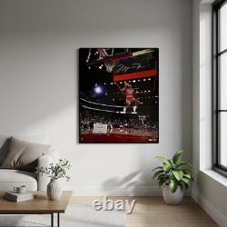 Michael Jordan Autographed Bulls Scoreboard Dunk 20 x 24 Photograph UDA