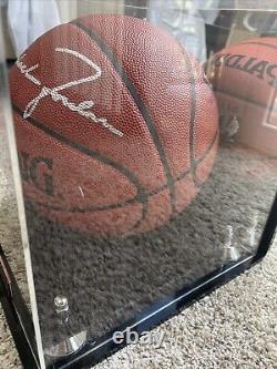 Michael Jordan Autographed NBA Basketball With Display Case Signed Spalding Auto