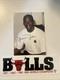 Michael Jordan Autographed Picture & 3 Peat Champions Sticker
