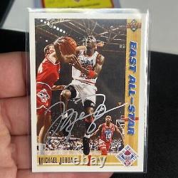 Michael Jordan Autographed Signed Chicago Bulls Sports Card Authentic Coa