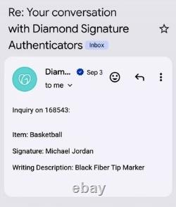 Michael Jordan? Autographed Spalding Basketball, Diamond Signature Holo & LOE