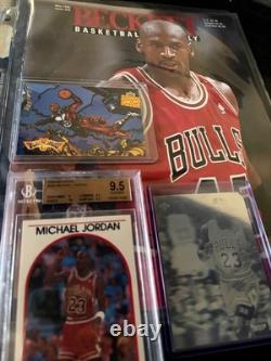 Michael Jordan BGS 9.5 Gem Mint Lot Hoops #200 Beckett 1995 Fanimation AW4