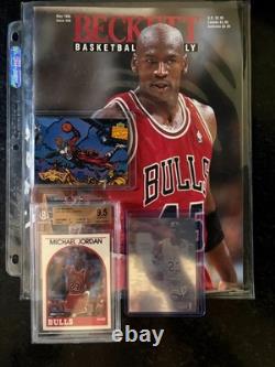 Michael Jordan BGS 9.5 Gem Mint Lot Hoops #200 Beckett 1995 Fanimation AW4