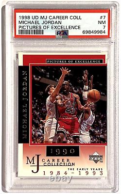 Michael Jordan Basketball Card Psa 7 1998 Upper Deck Pictures Of Excellence