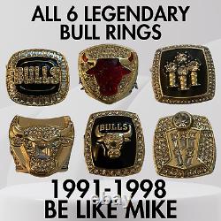 Michael Jordan-Bulls Championship 6 Ring Set OR SINGLE RINGS SIZE 11