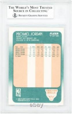 Michael Jordan Bulls Unsigned Basketball Card Item#14566583 COA