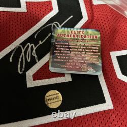 Michael Jordan CHICAGO BULLS #23 Hand Signed Red JERSEY Autograph Hologram & COA