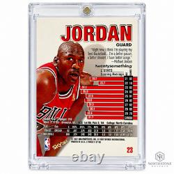 Michael Jordan Card 90'S PREMIUM HOLO FOIL SP INSERT AUTHENTIC BULLS JERSEY #23