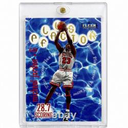 Michael Jordan Card 90's FLEER GOLD FOIL SP AUTHENTIC Insert BULLS JERSEY #23