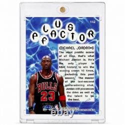 Michael Jordan Card 90's FLEER GOLD FOIL SP AUTHENTIC Insert BULLS JERSEY #23
