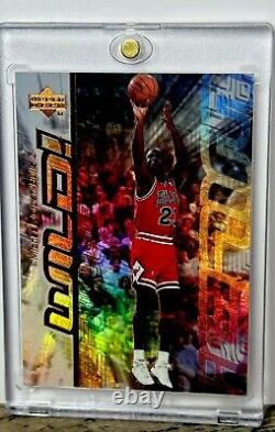 Michael Jordan Card 90's INSERT RAINBOW HOLO FOIL SSP RARE? BULLS JERSEY #23