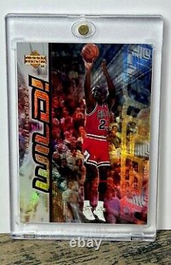 Michael Jordan Card 90's INSERT RAINBOW HOLO FOIL SSP RARE? BULLS JERSEY #23