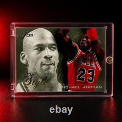 Michael Jordan Card 90's SP Rare Gold Foil Insert Authentic Bulls Jersey #23
