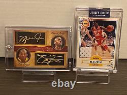 Michael Jordan Card Kobe Bryant Authentic Jersey Card of HAKEEM OLAJUWON