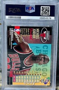 Michael Jordan Card PSA GRADED TOUGH 90's METAL HOLO FOIL RARE BULLS JERSEY #23