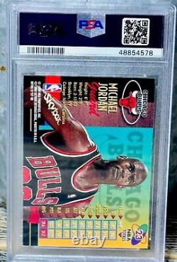 Michael Jordan Card PSA GRADED TOUGH 90's METAL HOLO FOIL RARE BULLS JERSEY #23