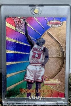 Michael Jordan Card TOPPS 90's INSERT RAINBOW HOLO FOIL RARE? BULLS JERSEY #23