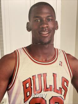 Michael Jordan Cardboard Cut Out Life Size Vintage Measure Up 1987 Chicago Bulls