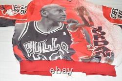 Michael Jordan Chalk Line Jacket Vintage Chicago Bulls Mens L 90's