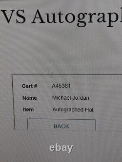 Michael Jordan Charlotte Bobcats Hat Hand Signed Auto COA Holo Owner NBA Goat